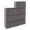 SET 2 SHOE CABINETS STARK FK10994.03 METAL IN ANTHRACITE--3+4 MAGNETIC DOORS