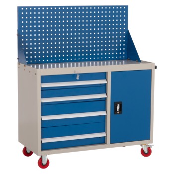 PROFESSIONAL TOOL CHEST HEAVY DUTY BRUTE FK6638 METALLIC IN BLUE/WHITE 107x51.5x132Hcm.