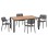 OUTDOOR DINING SET 5PCS HILLIARD FK10998.03 ANTHRACITE ALUMINUM-POLYWOOD