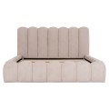 DOUBLE BED MARIUS FK759.03 BEIGE CHENILLE FABRIC--FOR MATTRESS 160x200cm. DOUBLE BED MARIUS FK759.03 BEIGE CHENILLE FABRIC--FOR MATTRESS 160x200cm.