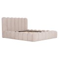 DOUBLE BED MARIUS FK759.03 BEIGE CHENILLE FABRIC--FOR MATTRESS 160x200cm. DOUBLE BED MARIUS FK759.03 BEIGE CHENILLE FABRIC--FOR MATTRESS 160x200cm.