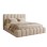 DOUBLE BED MARIUS FK759.03 BEIGE CHENILLE FABRIC--FOR MATTRESS 160x200cm.