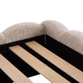DOUBLE BED MARIUS FK759.03 BEIGE CHENILLE FABRIC--FOR MATTRESS 160x200cm. DOUBLE BED MARIUS FK759.03 BEIGE CHENILLE FABRIC--FOR MATTRESS 160x200cm.