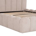 DOUBLE BED MARIUS FK759.03 BEIGE CHENILLE FABRIC--FOR MATTRESS 160x200cm. DOUBLE BED MARIUS FK759.03 BEIGE CHENILLE FABRIC--FOR MATTRESS 160x200cm.
