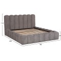 DOUBLE BED MARIUS FK759.01 GREY CHENILLE FABRIC--FOR MATTRESS 160x200cm. DOUBLE BED MARIUS FK759.01 GREY CHENILLE FABRIC--FOR MATTRESS 160x200cm.