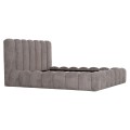 DOUBLE BED MARIUS FK759.01 GREY CHENILLE FABRIC--FOR MATTRESS 160x200cm. DOUBLE BED MARIUS FK759.01 GREY CHENILLE FABRIC--FOR MATTRESS 160x200cm.