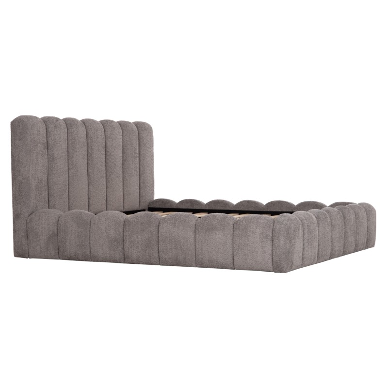 DOUBLE BED MARIUS FK759.01 GREY CHENILLE FABRIC--FOR MATTRESS 160x200cm. DOUBLE BED MARIUS FK759.01 GREY CHENILLE FABRIC--FOR MATTRESS 160x200cm.