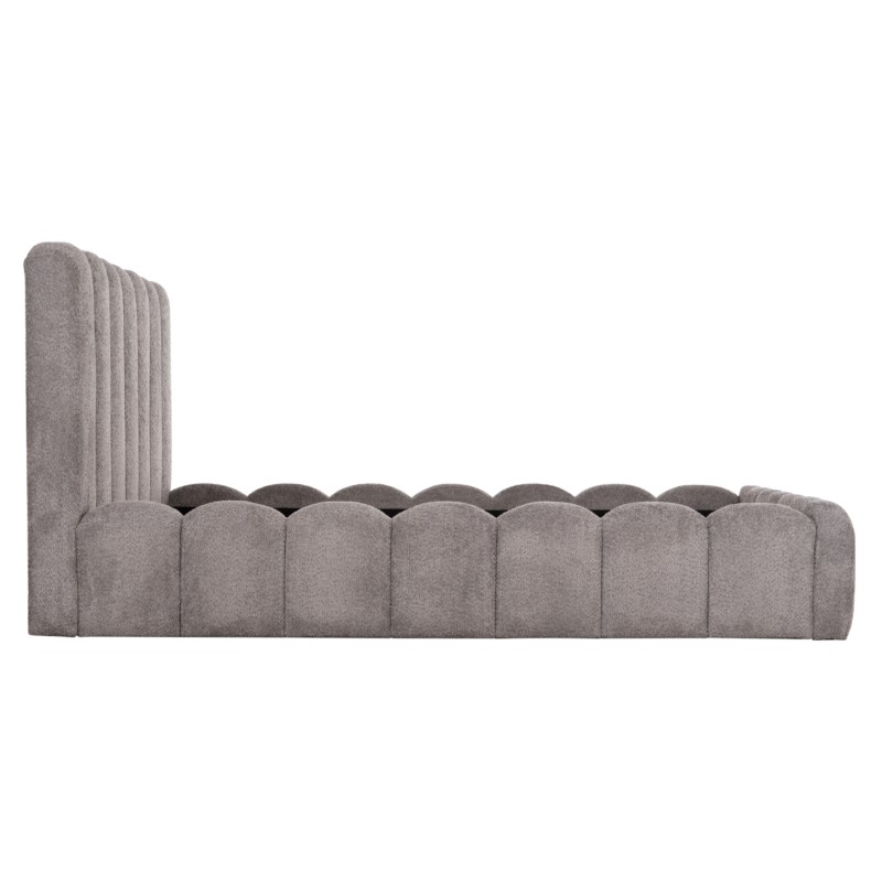 DOUBLE BED MARIUS FK759.01 GREY CHENILLE FABRIC--FOR MATTRESS 160x200cm. DOUBLE BED MARIUS FK759.01 GREY CHENILLE FABRIC--FOR MATTRESS 160x200cm.
