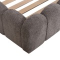 DOUBLE BED MARIUS FK759.01 GREY CHENILLE FABRIC--FOR MATTRESS 160x200cm. DOUBLE BED MARIUS FK759.01 GREY CHENILLE FABRIC--FOR MATTRESS 160x200cm.