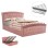 BED WITH MATTRESS & STORAGE SPACE ODELIA FK10806.02 DUSTY PINK VELVET--FOR 160x200cm.