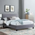 BED WITH MATTRESS BECCA FK10803.11 GREY FABRIC--FOR MATTRESS 150x200cm BED WITH MATTRESS BECCA FK10803.11 GREY FABRIC--FOR MATTRESS 150x200cm