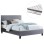 BED WITH MATTRESS BECCA FK10803.11 GREY FABRIC--FOR MATTRESS 150x200cm