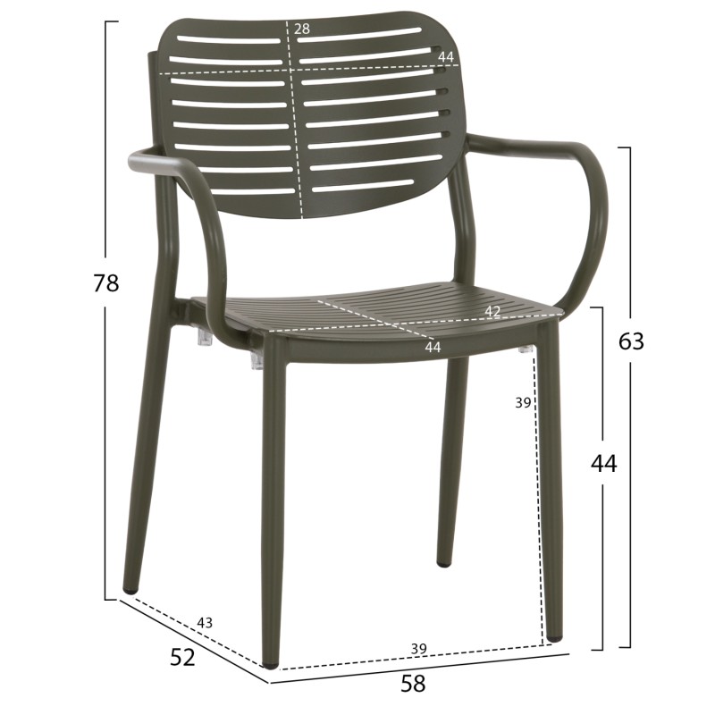 OUTDOOR DINING SET 5PCS HILLIARD FK10998.07 OLIVE GREEN ALUMINUM-POLYWOOD OUTDOOR DINING SET 5PCS HILLIARD FK10998.07 OLIVE GREEN ALUMINUM-POLYWOOD