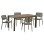 OUTDOOR DINING SET 5PCS HILLIARD FK10998.07 OLIVE GREEN ALUMINUM-POLYWOOD