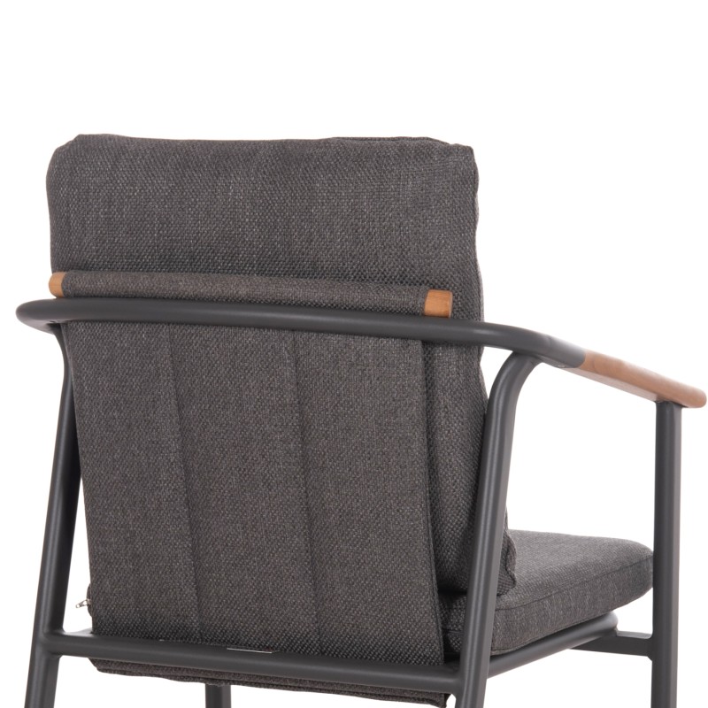 OUTDOOR DINING SET 5PCS SENTI FK11003.01 ALUMINUM & OLEFIN CUSHION COVERS---GREY OUTDOOR DINING SET 5PCS SENTI FK11003.01 ALUMINUM & OLEFIN CUSHION COVERS---GREY